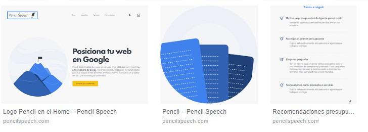 Ejemplo imágenes indexadas Pencil Speech